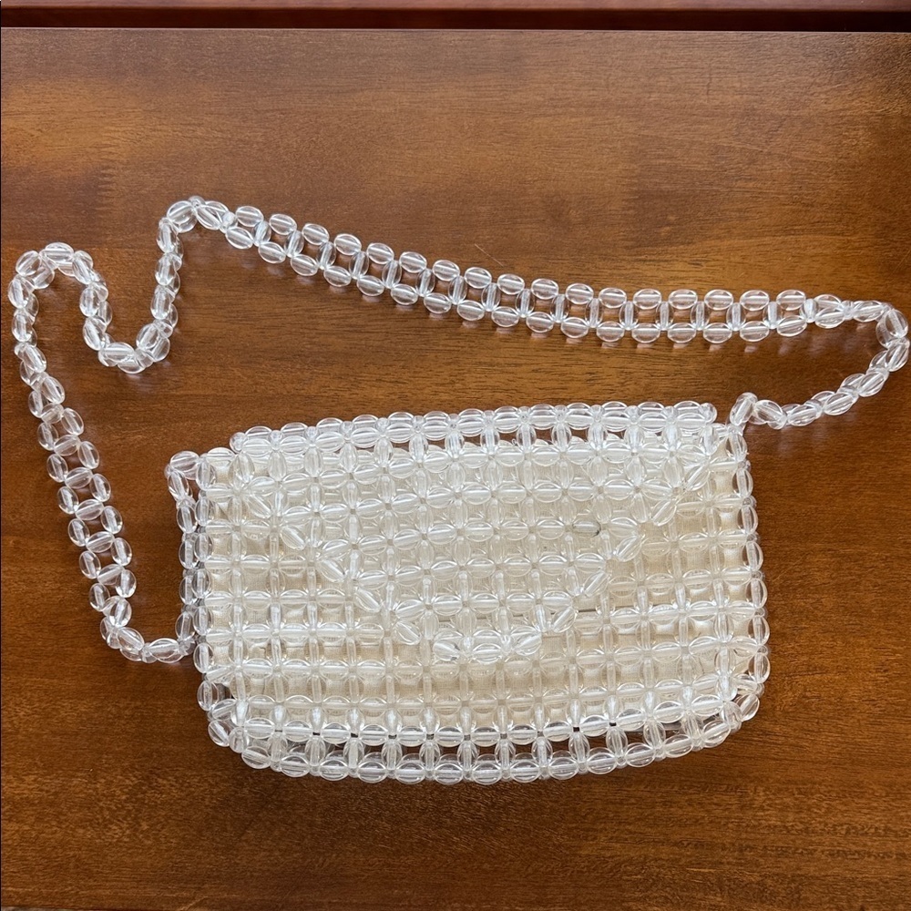 Zara Trafaluc Clear Beaded Purse